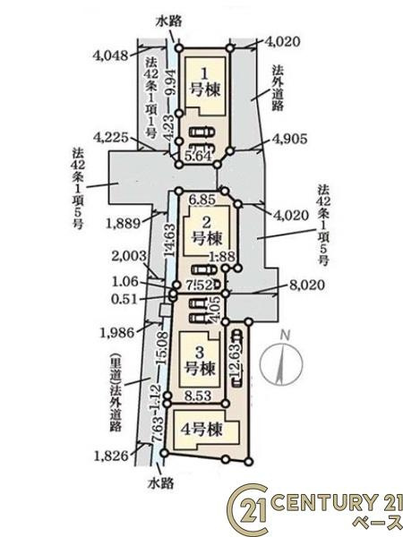 リーブルガーデン三里 ３号棟 ／新築一戸建の区画図|■こちらの物件は３号棟です！■