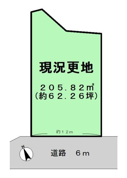 生駒郡三郷町立野北３丁目の売地の土地図