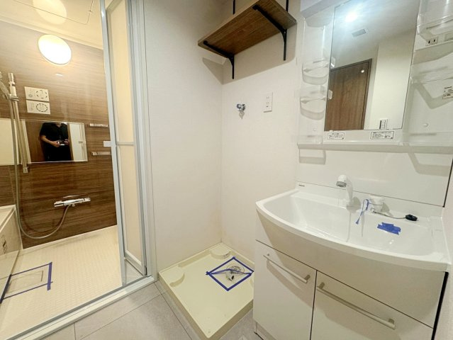 浦和白幡東高層住宅１号棟の洗面所