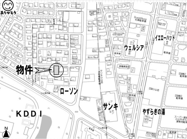 小山市神鳥谷の地図