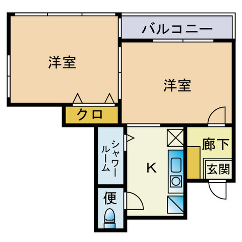 メゾン・メジテラーネの間取り