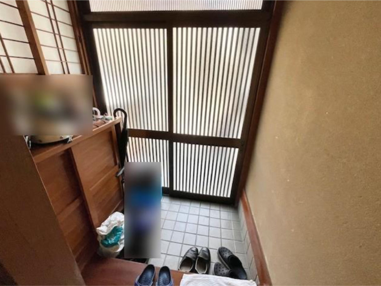 嵯峨野千代ノ道町の玄関