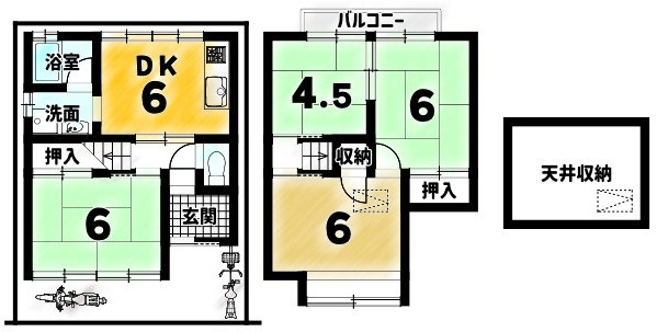 嵯峨野千代ノ道町の間取り