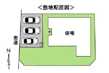 久留⽶市善導寺町与⽥の区画図