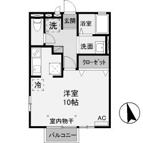 【間取り】 | アムールB
