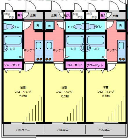 横浜市磯子区森2丁目　一棟アパート　築浅物件の間取り