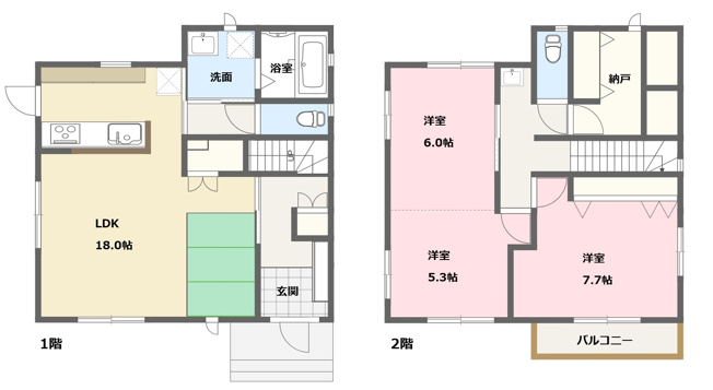 【間取り】 | 葵区新間　中古戸建
