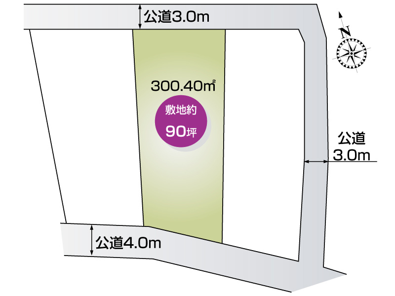 西野　区画図（2区画）