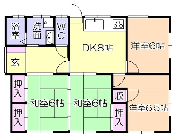 レジデンスひかりの間取り