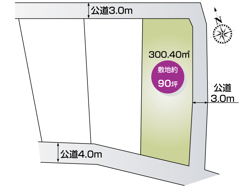 西野　区画図（3区画）