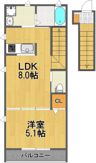 【間取り】 | 間取りは反転バージョンです。