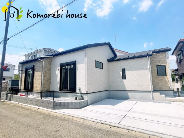 蓮田市江ヶ崎　新築一戸建て　ブルーミングガーデン　01の外観|7/25撮影