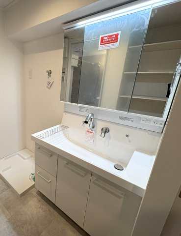 サニークレスト宝塚の洗面所|忙しい朝には欠かせない洗面所です