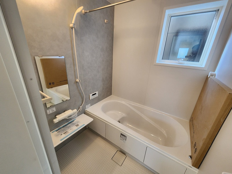 小牧市藤島町中島61　新築戸建の浴室|落ち着いた空間のお風呂です