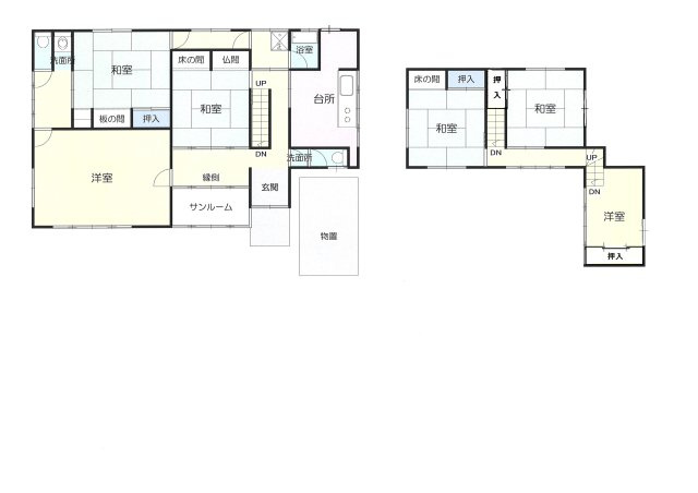 城東O貸家の区画図