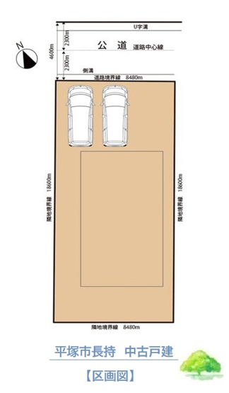 【区画図】 | カースペース3台◎スーパー・コンビニ徒歩圏内！
暮らしやすい住環境にございます♪