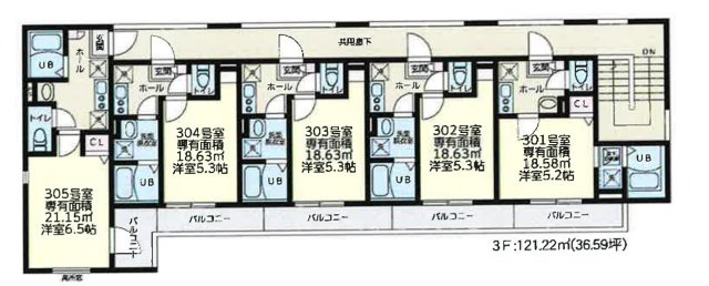大和市渋谷7丁目　収益アパート　築浅物件の間取り