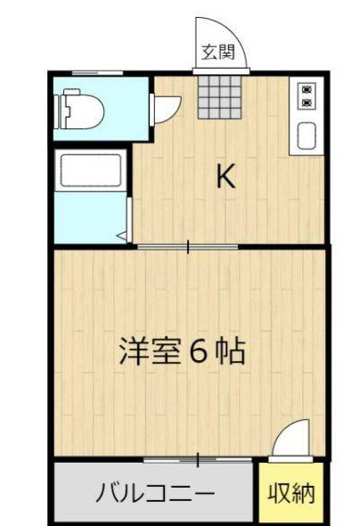 熊本市南区出仲間　一棟アパートの間取り