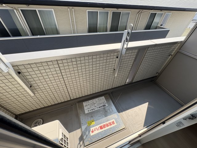神戸市垂水区大町２丁目のハイツのバルコニー