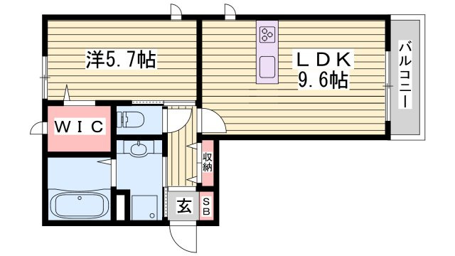神戸市垂水区大町２丁目のハイツの間取り