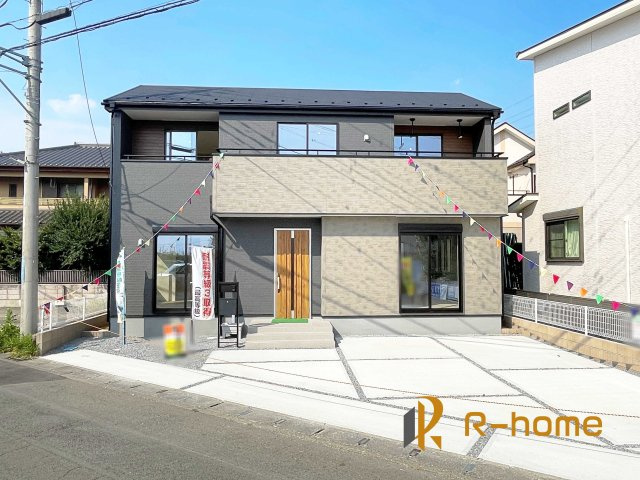 第5小山市西城南　新築戸建て　2号棟の外観|ご予約を頂ければ、『平日』はもちろん『早朝』や『夜間』もご見学可能です♪お気軽にお申し付けください♪