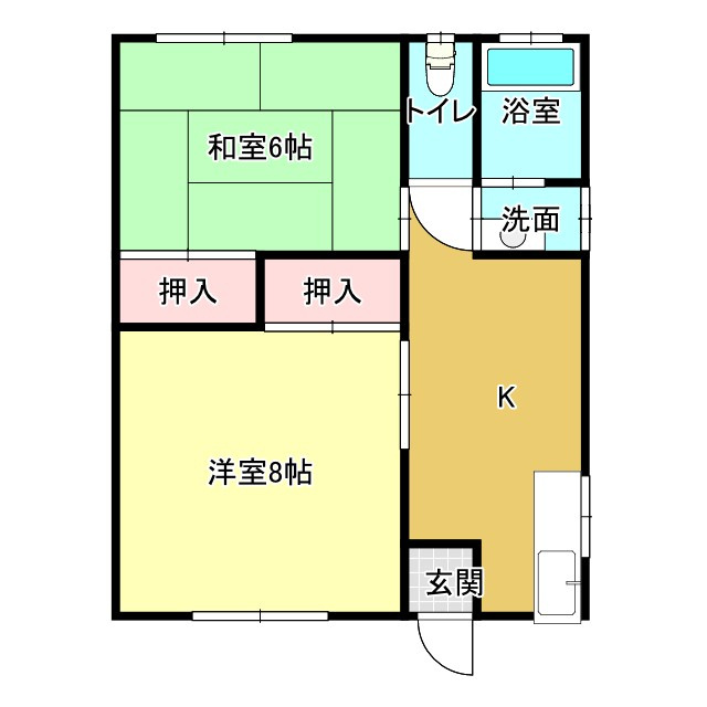 コーポあじさいの間取り