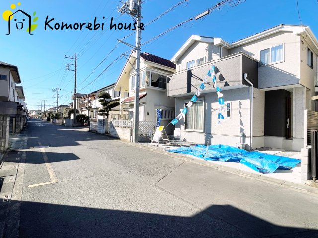 北本市中丸2丁目　新築一戸建て　いろどりアイタウン　01の前面道路含む現地写真|前面道路含む現地写真です