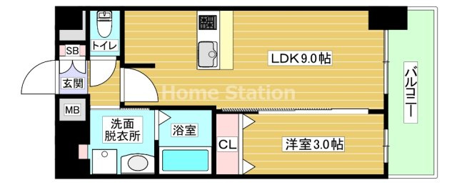 【間取り】 | プレサンス西九条シティベイ