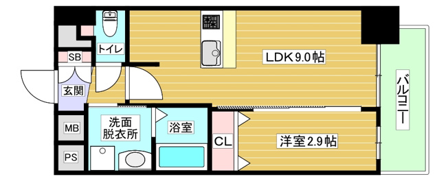 【間取り】 | プレサンス西九条シティベイ