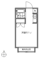 広々ワンルーム出窓付き