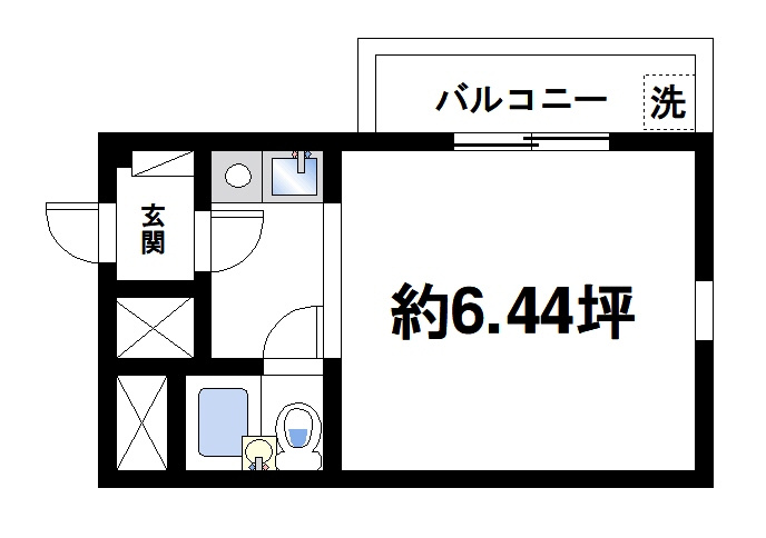 コーポ三和新大宮Ⅰ号館の間取り|シンプルで使いやすい間取りです。