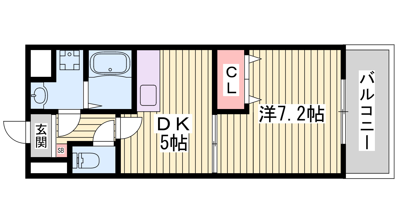 シエルオカモトの間取り