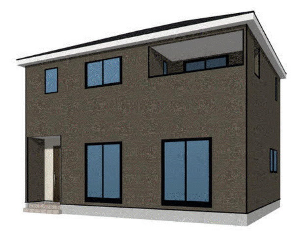 神川町新里第4（全２棟）1号棟の外観パース|１号棟