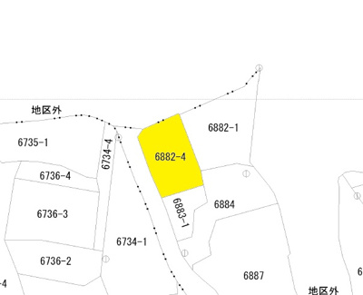 【土地図】 | 入来町浦之名戸建