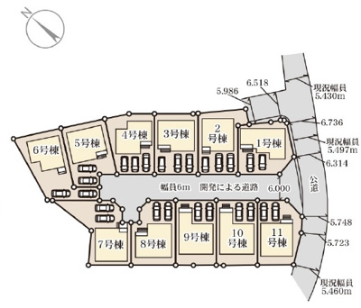 【区画図】 | 八重瀬町具志頭（全11棟）3・4・5・8・10号棟 | ※残り3・4・5・8・10号棟