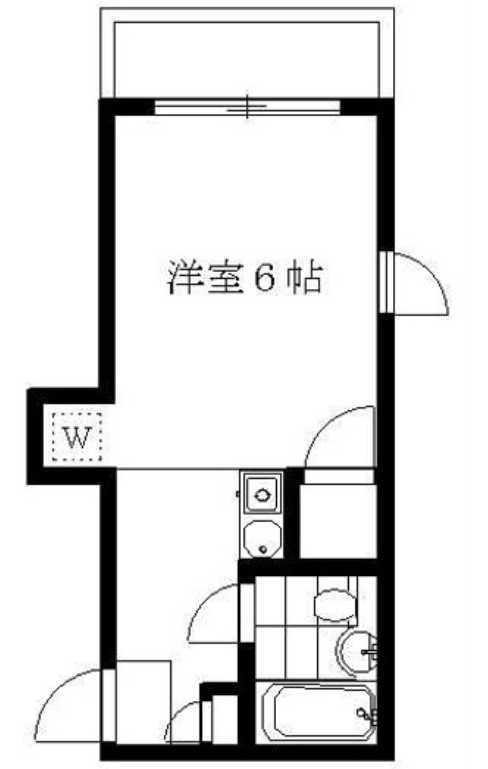 ベイシェス三軒茶屋　駅徒歩２分　女性限定　最上階の間取り