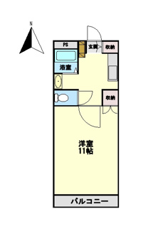 【間取り】 | コーポ大原５