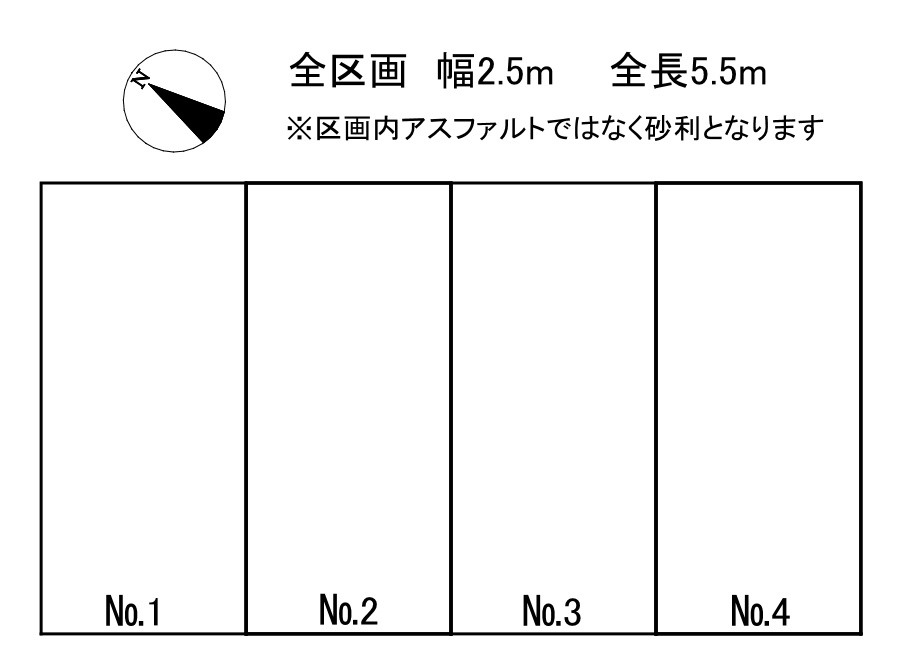 浜2丁目ガレージ（管理番号：62）の区画図