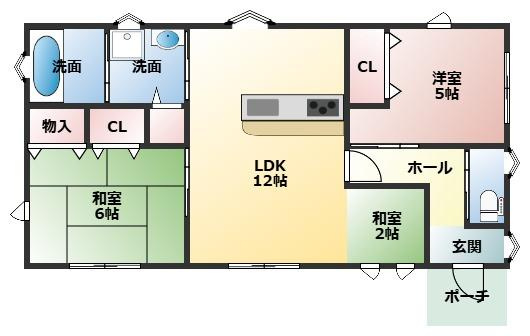 都城市都島町の中古一戸建の間取り