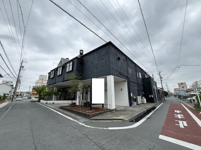 豊橋市藤沢町店子付き店舗の外観|北東側より撮影