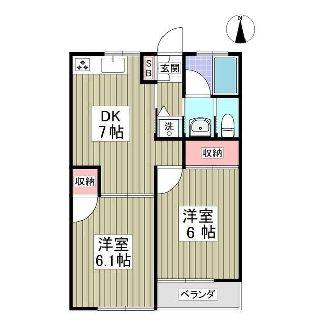 コーポ原田の間取り
