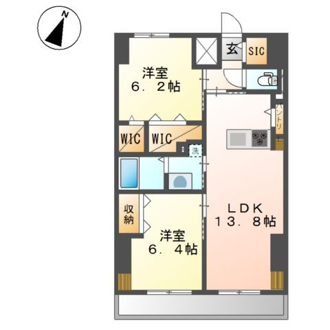 ワシンレジデンスの間取り