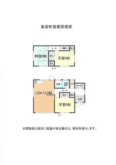 【間取り】 | 笹尾西１丁目借家