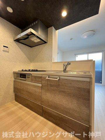明石市大久保町大窪のアパートのキッチン