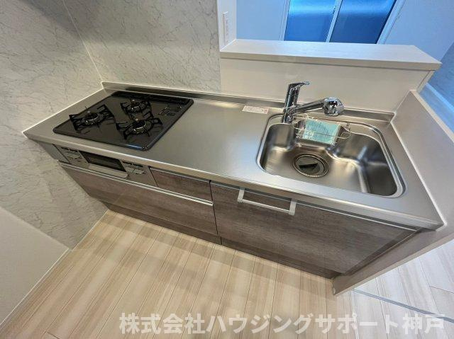 明石市大久保町大窪のアパートのキッチン