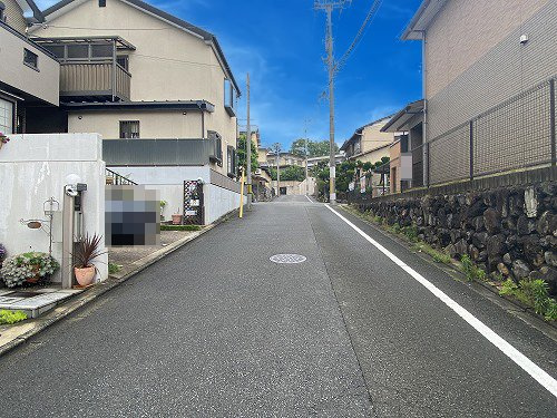 紫野西蓮台野町 新築戸建の前面道路含む現地写真