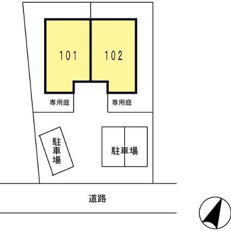 エスタンシア　　刈谷市近郊の賃貸はクラスホーム刈谷店の区画図
