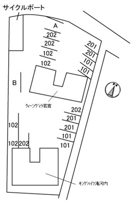 【区画図】 | キングハイツ滝河内