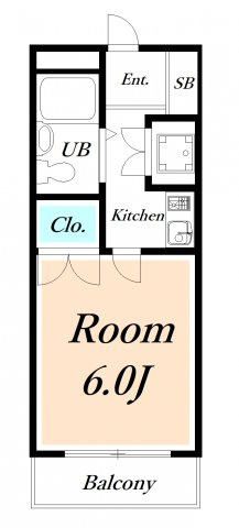 ジュネッタ8の間取り|反転タイプ