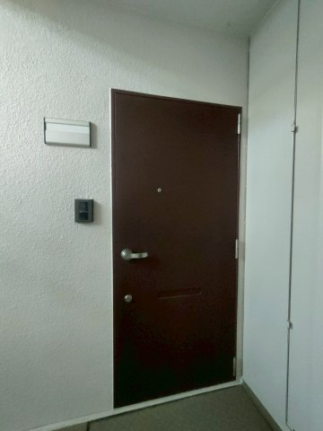 三郷早稲田団地3-23-2号棟の玄関|明るい玄関です